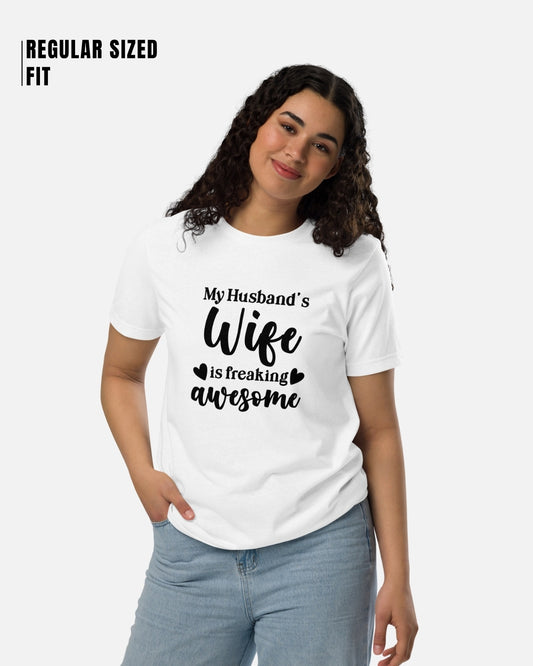 My Husband's Wife Freaking Awesome Aesthetic T-Shirt