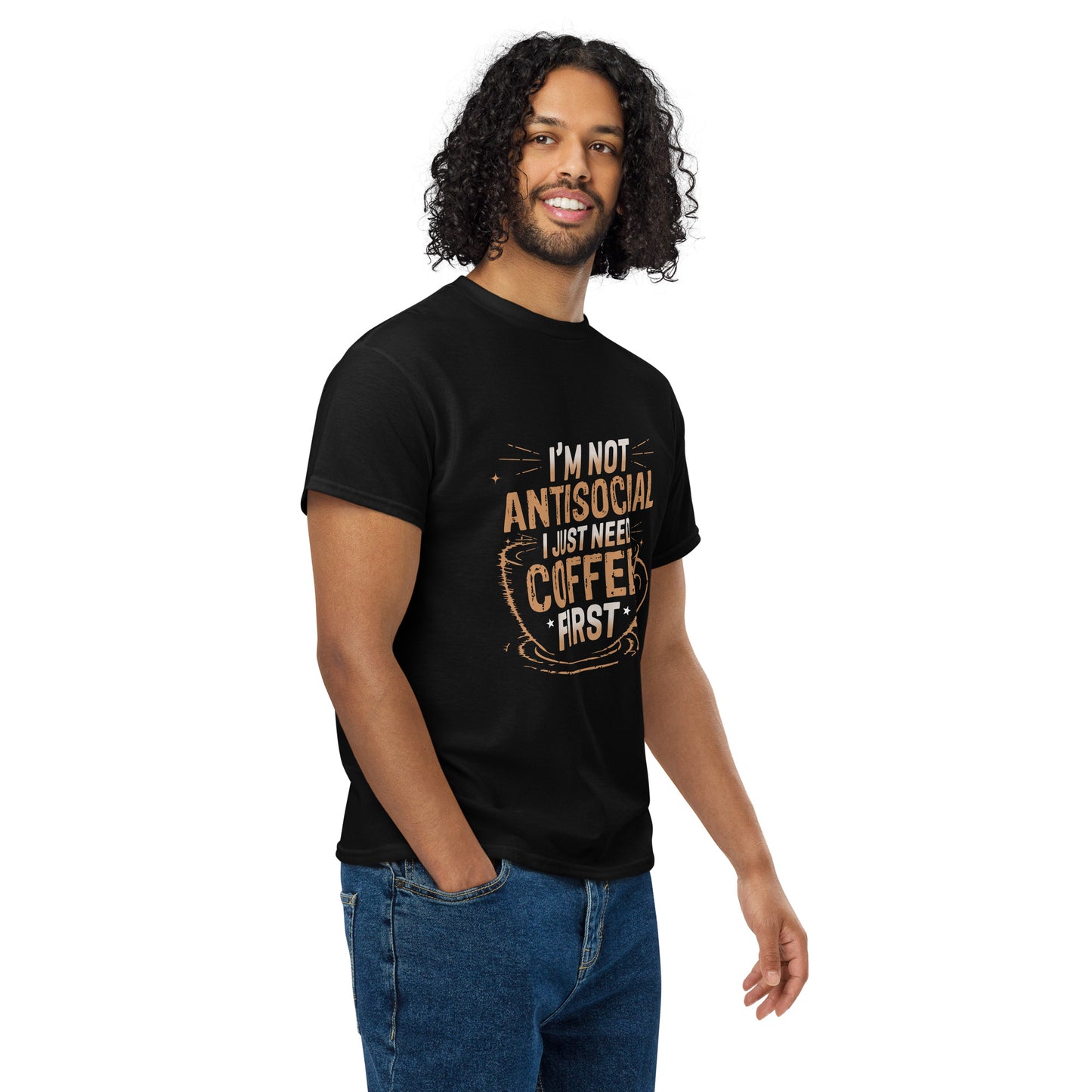 I'm Not Antisocial Coffee Unisex T-Shirt
