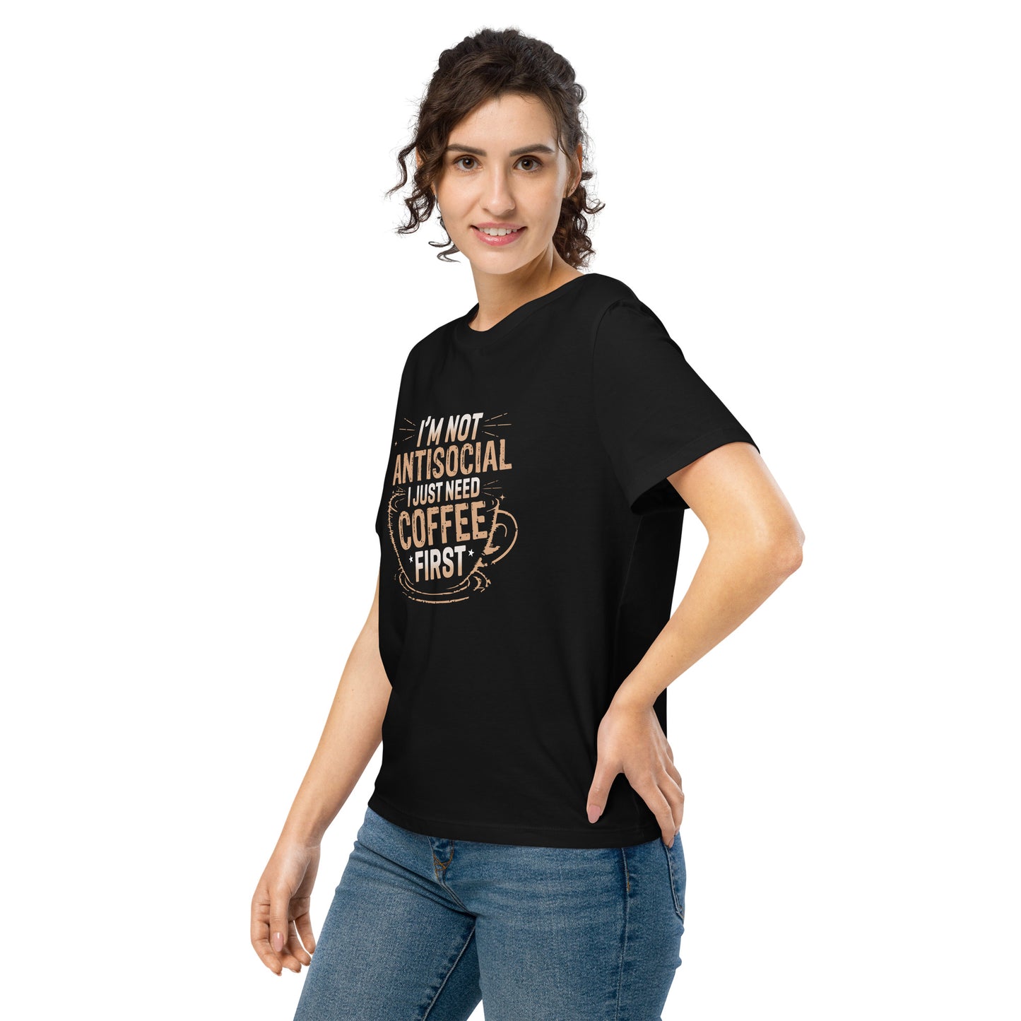 I'm Not Antisocial Coffee Unisex T-Shirt