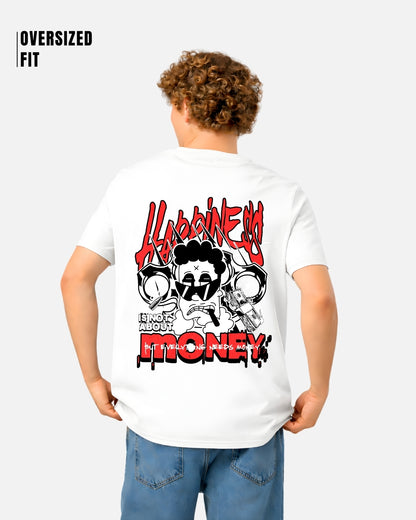 Happiness Not About Money Oversized T-Shirt