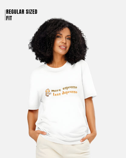 More Espresso Less Depresso Aesthetic T-Shirt