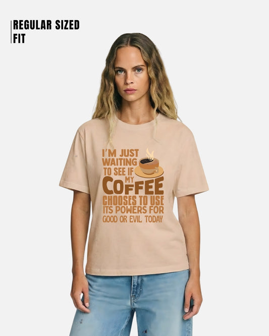 I'M Just Waiting For Coffee Aesthetic T-Shirt