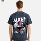 Aliens Exist Acid Washed Oversized T-Shirt