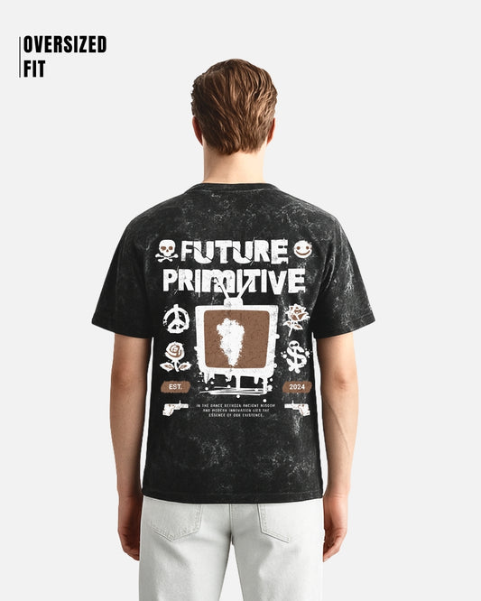 Future Primitive Acid Washed Oversized T-Shirt