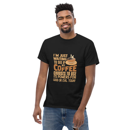 Coffee Good or Evil Unisex T-Shirt