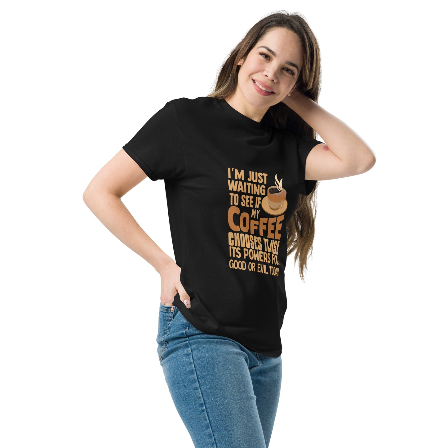 Coffee Good or Evil Unisex T-Shirt